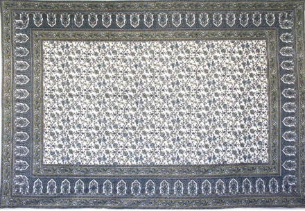 Tapestry Full Size Turkish Floral Blue/green