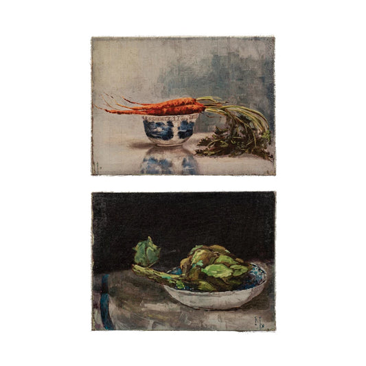 Wall Décor Canvas With Vegetable Still Life Multi Color 2 Styles Available