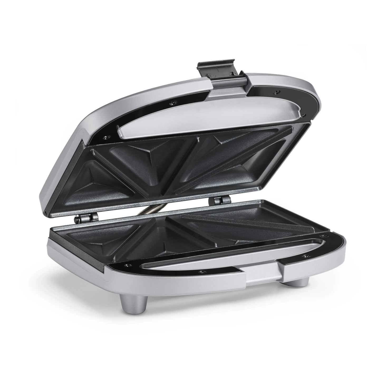 Electric Tabletop Grill Sandwich Brushed Chrome - grills 2 sandwiches