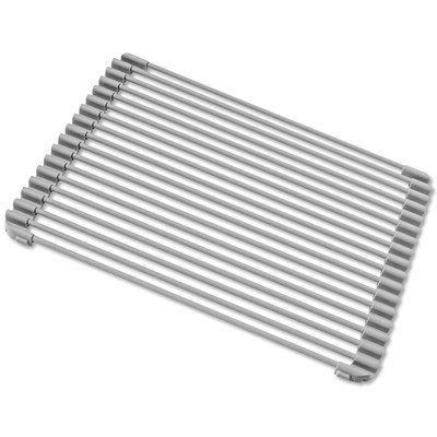 Dish Rack - Roll Up Sink Protector Medium Gray
