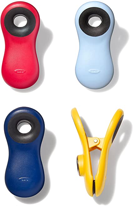 Clips Magnetic Assorted Multicolor 4-pack