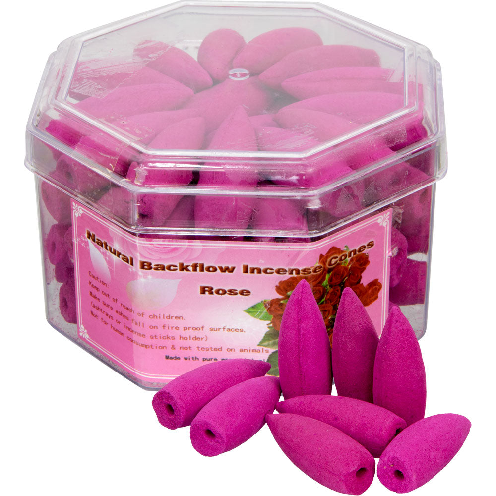 Backflow Incense Cones - Rose