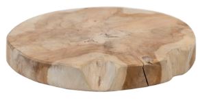 Round Teakwood Cheese/Cutting Board