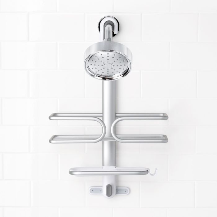 Compact Aluminum Shower Caddy