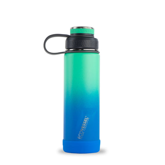 Water Bottle - The Boulder Insulated Stainless Steel - Ombre Northern Lights - 20oz