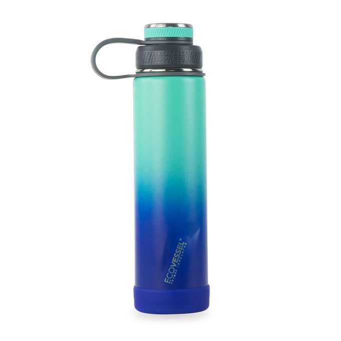 Water Bottle - The Boulder Insulated Stainless Steel - Ombre Galactic Ocean - 24oz