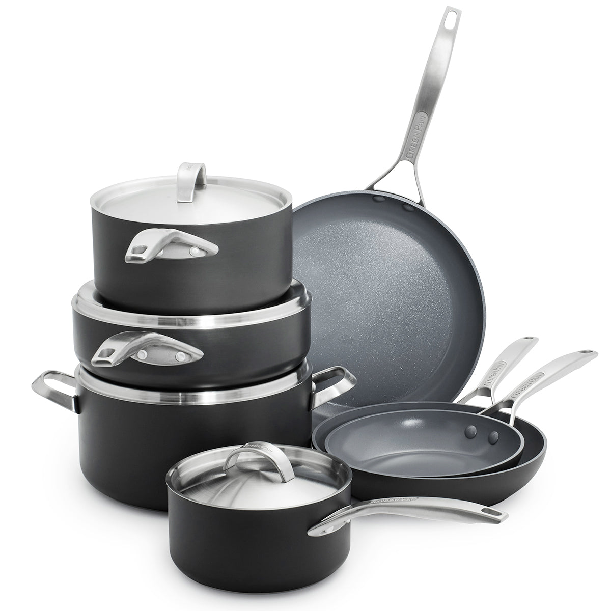 Calphalon - Signature 10-Piece Cookware Set - Stainless Steel