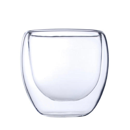 Clear Glass Double Wall Cup 4oz