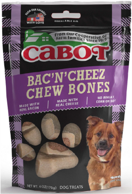 Dog Treat Cabot Bacon n' Cheez Chew Bones