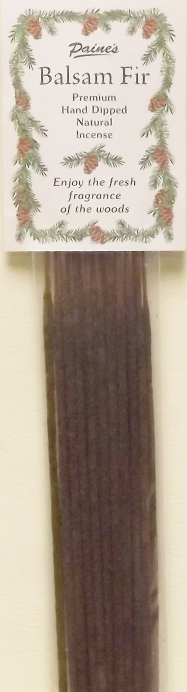 Incense Sticks Hand-Dipped Natural 20-pack - Balsam Fir