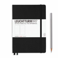 Notebook - Medium (A5) - Hardcover - 251 Pages - Plain / Black