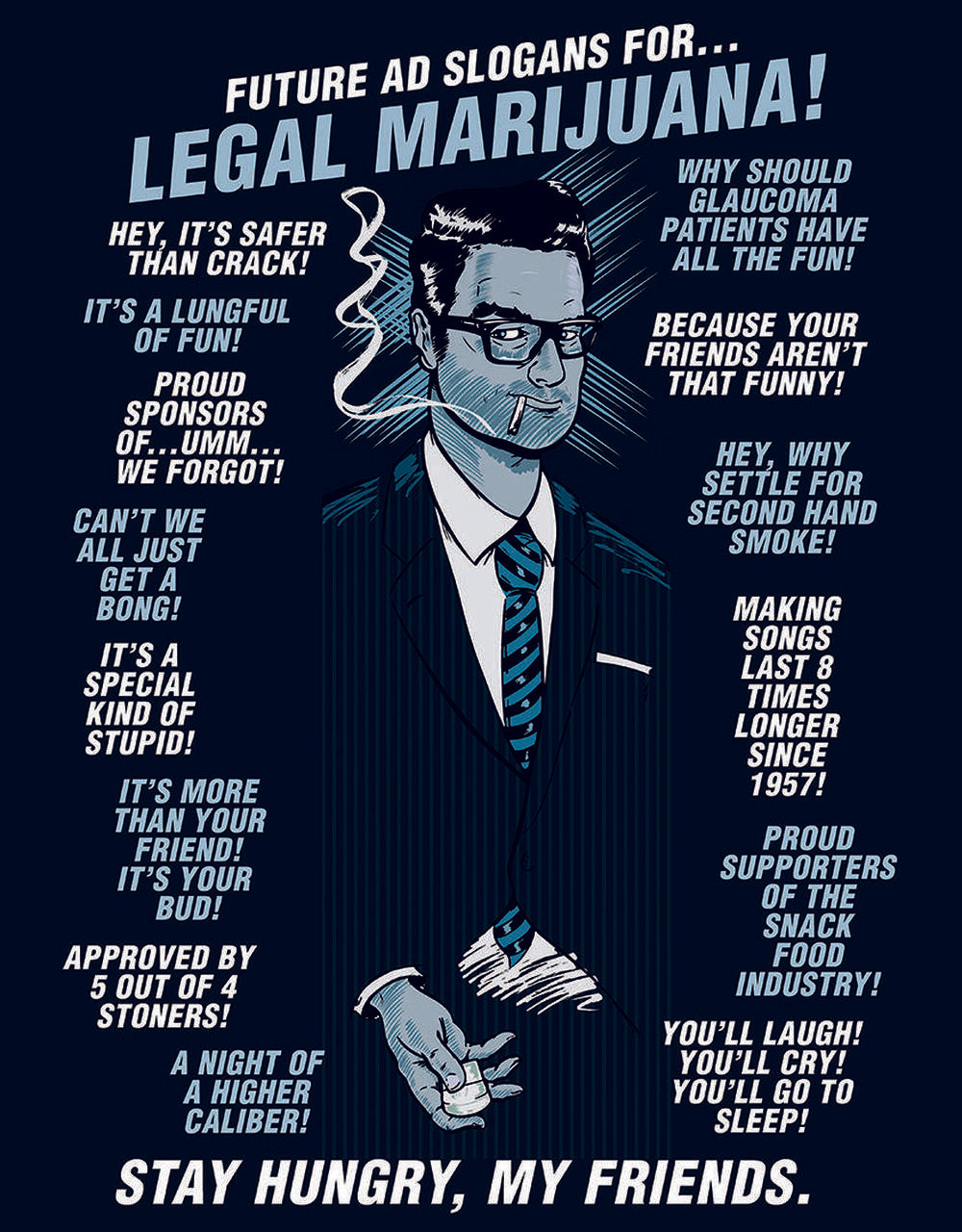 Tin Sign - Marijuana Slogans