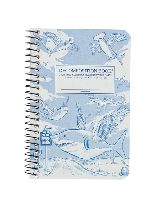 Decomposition Notebook - Pocket Spiral - Flying Sharks