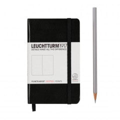 Notebook - Pocket (A6) - Hardcover - 187 Pages - Dotted / Black