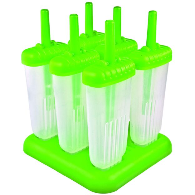 Ice Pop Mold - Groovy Green 6 Piece Set