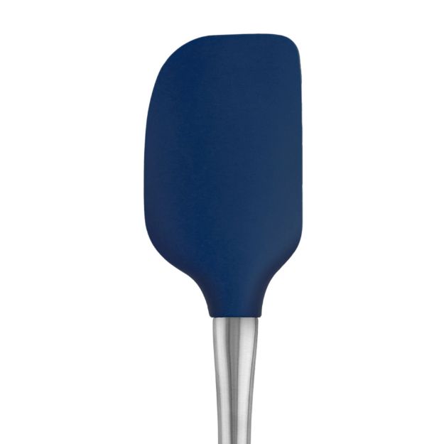 Cooking Utensil - Silicone Spatula w/ Stainless Steel Handle Deep Indigo