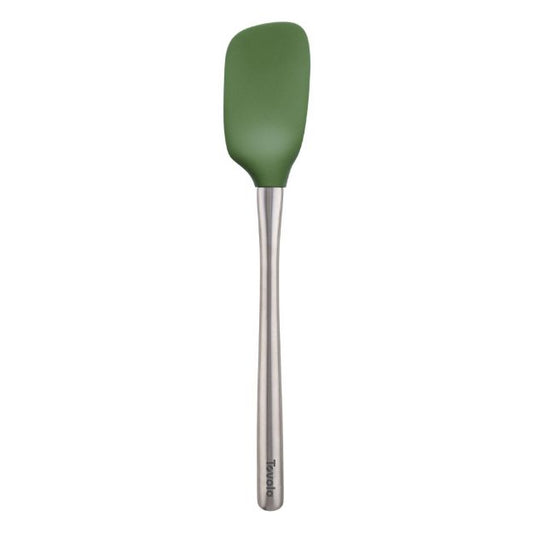 Cooking Utensil - Silicone Spoonula w/ Stainless Steel Handle Pesto