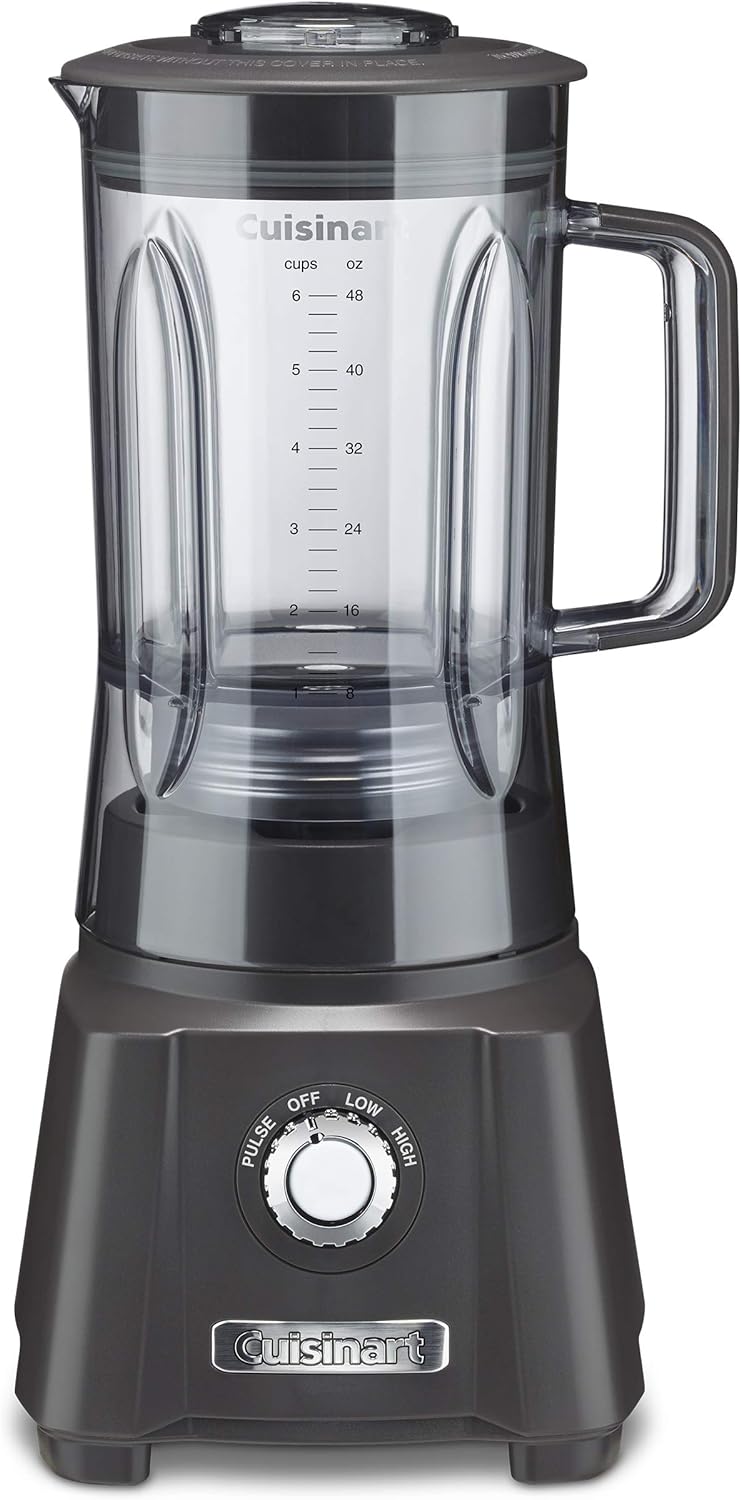 Electric Blender 600 Watts 48oz Tritan Bowl Gray Velocity