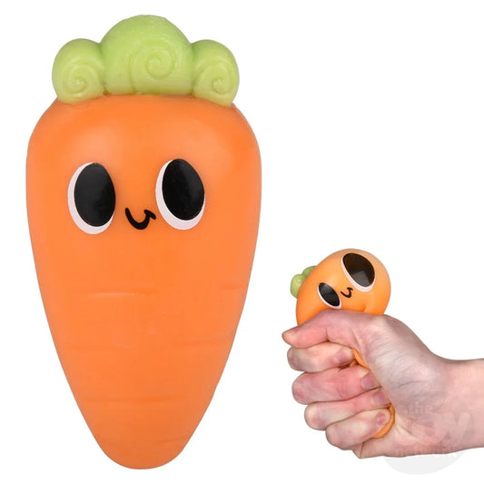 Easter Squish & Stretch Carrot 3.5" Sold Individually