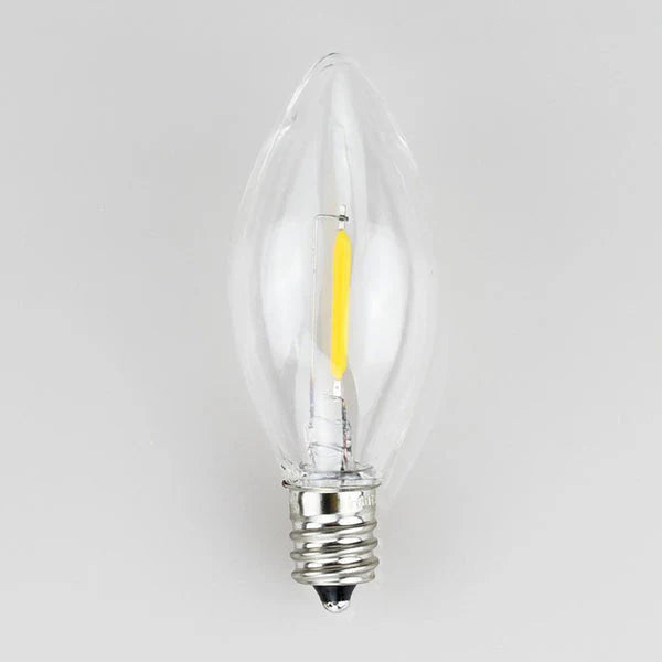 Light Bulb LED Filament E12 Candelabra Shatterproof Dimmable 0.6W