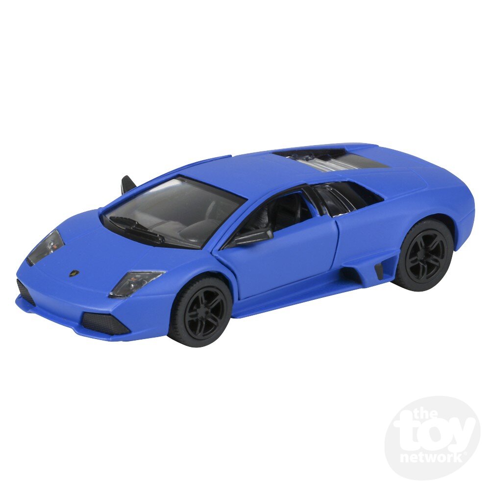 Diecast Pullback - Lamborghini - Sports Car Matte Finish - 5" - Sold Individually