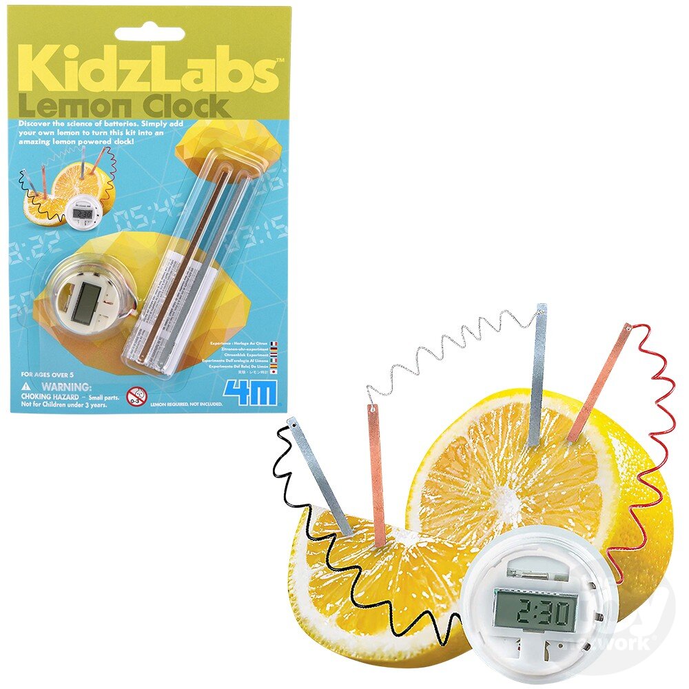 4M KidzLabs Minis Lemon Clock
