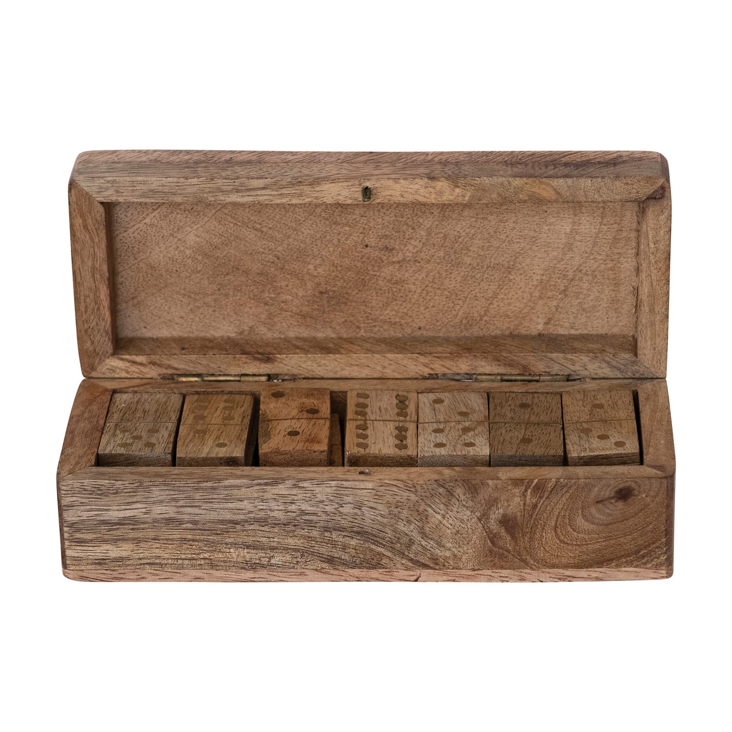 Dominoes Mango Wood Brass Inlaid Tiles
