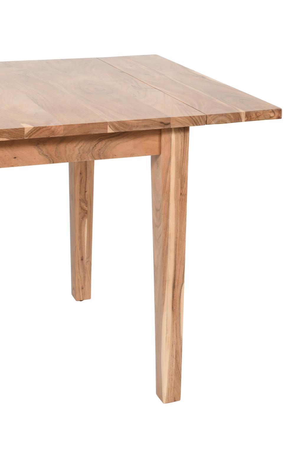 Urban Archive Colby Dining Table Drop Leaf Square To Rectangle Natural