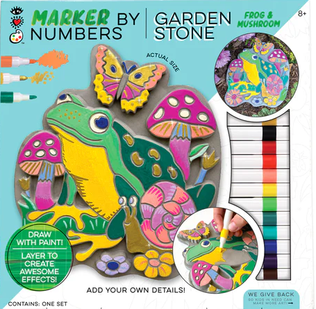 I Heart Art Marker By Numbers Garden Stone