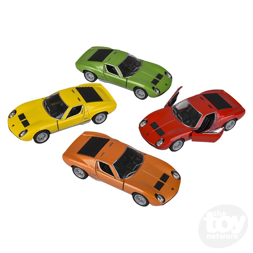 Diecast Pullback - Lamborghini - Miura P400 S - 1971 - 5" - Sold Individually