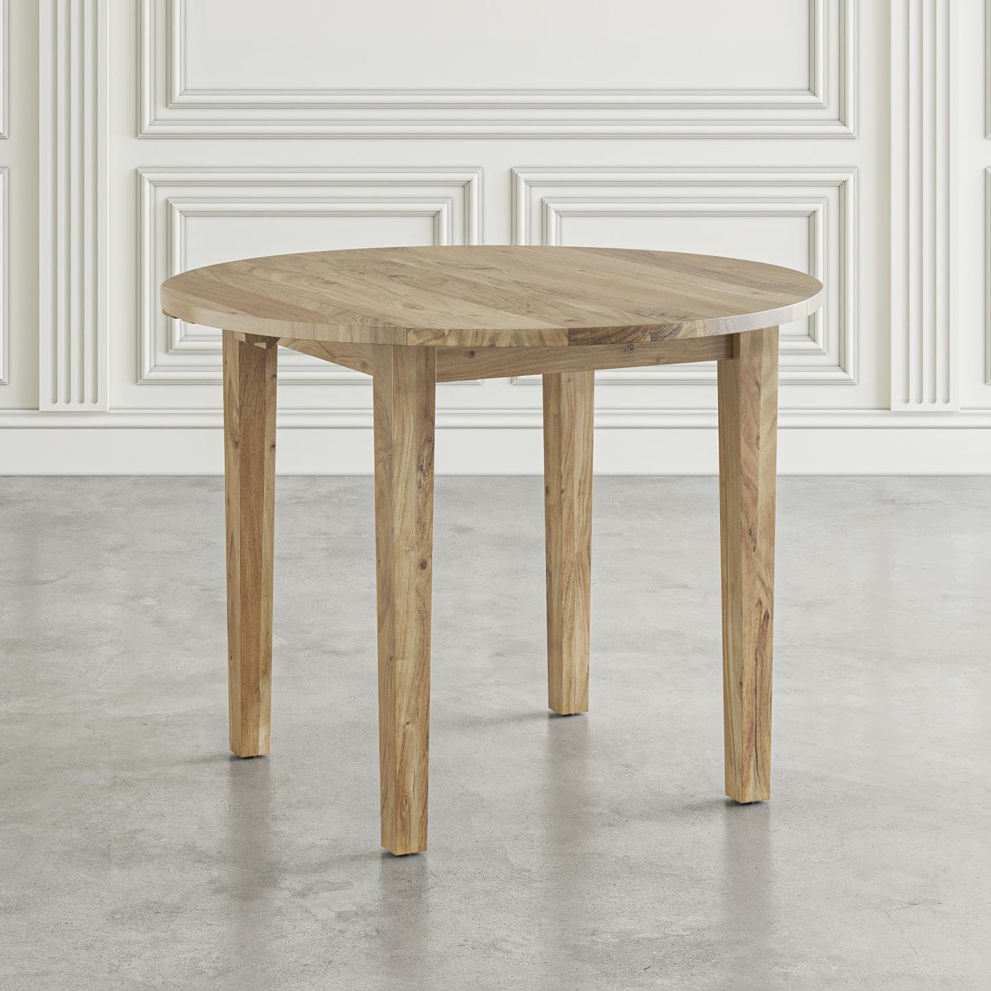 Urban Archive Colby Dining Table Round Drop Leaf Natural