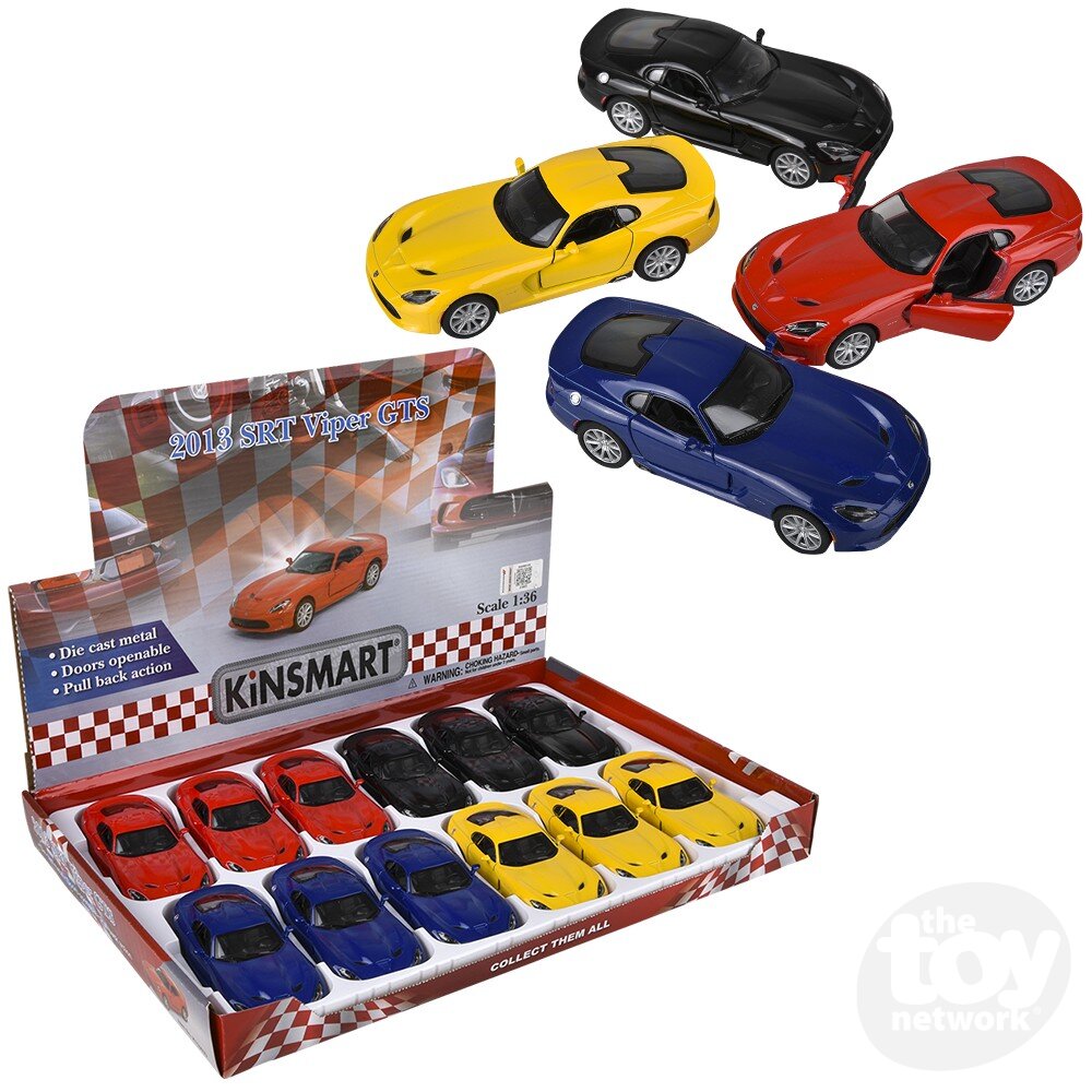 Diecast Pullback - Dodge Viper GTS - 2013 SRT - 5" - Sold Individually