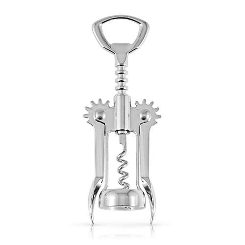 Wine Bottle Opener - Soar Winged Corkscrew Chrome Plated