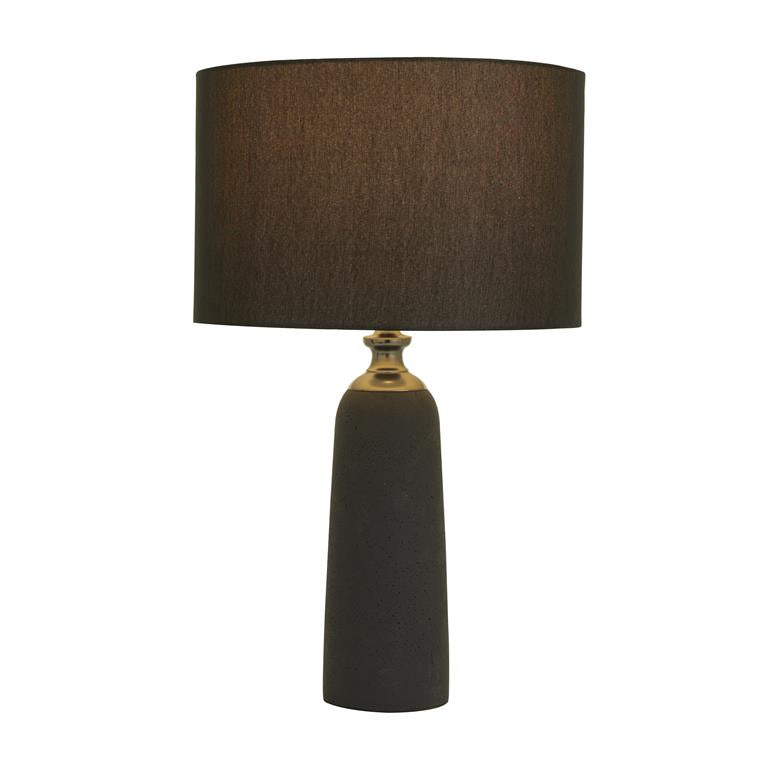 Brown Cement Modern Table Lamp