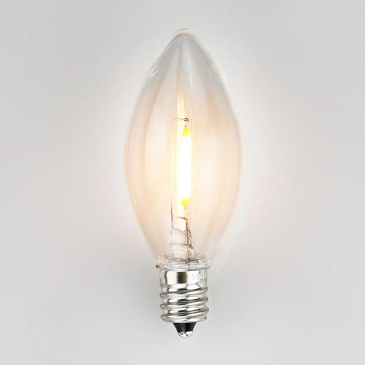 Light Bulb LED Filament E12 Candelabra Shatterproof Dimmable 0.6W