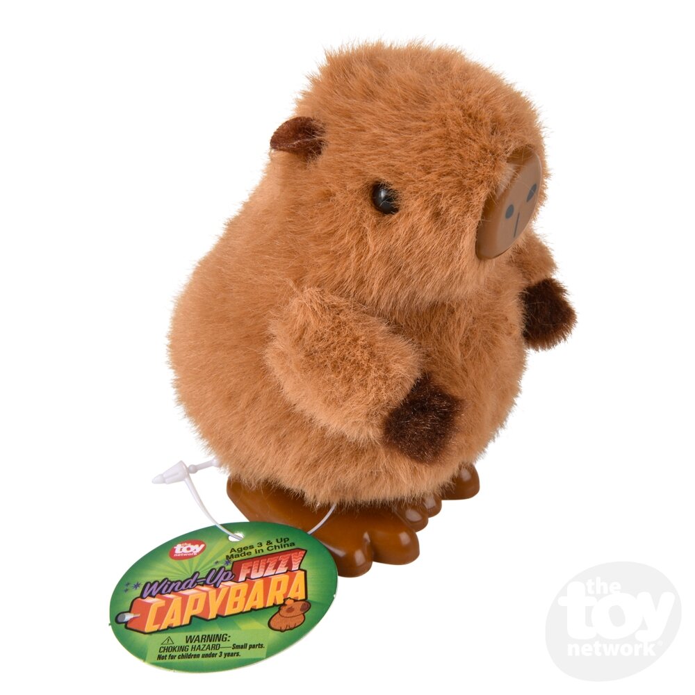Wind Up Capybara Fuzzy 3.33" Sold Individually