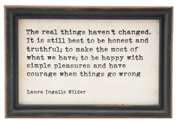 Wall Décor Wood Framed Sayings