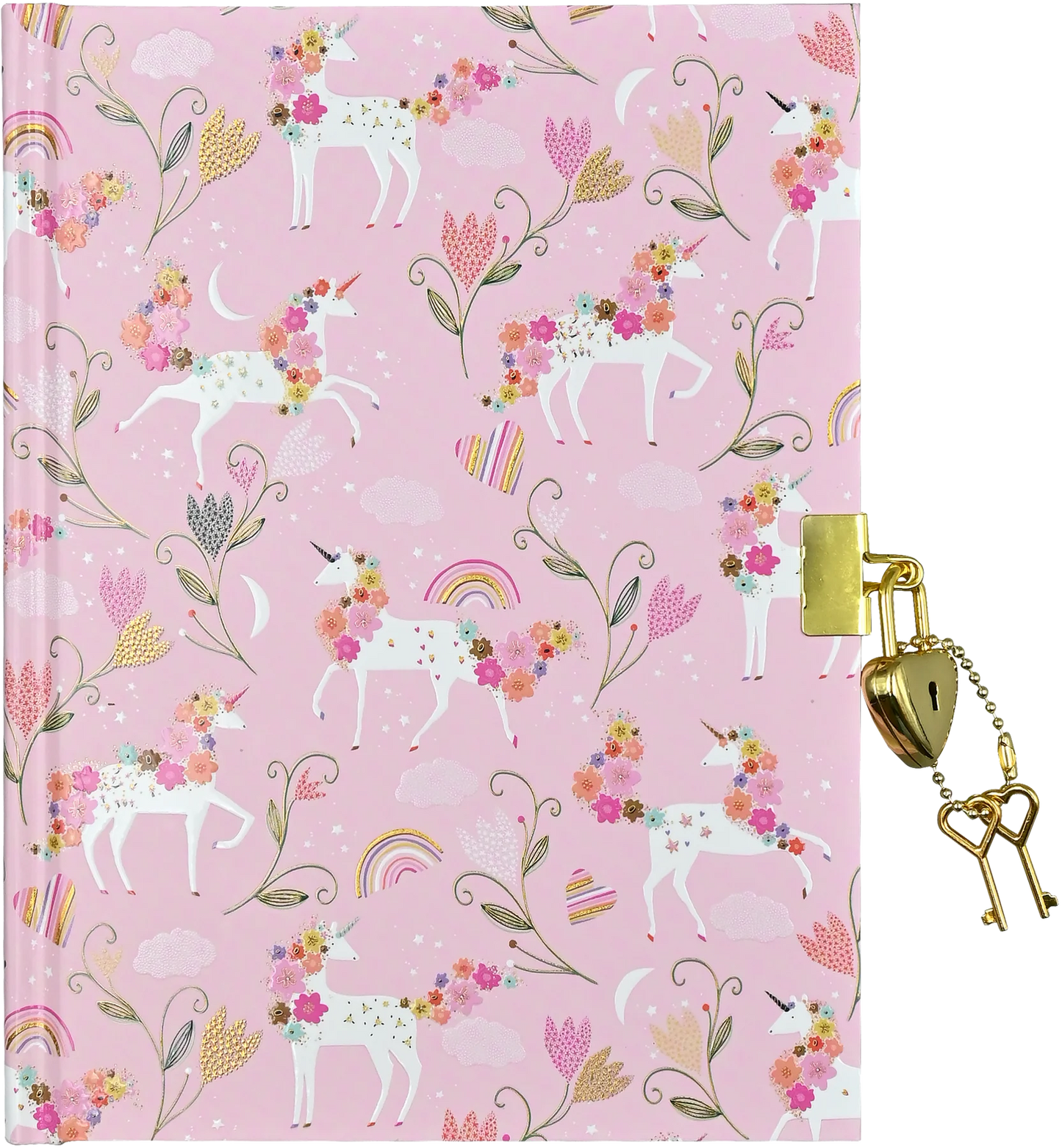 Locking Journal Unicorn Blooms