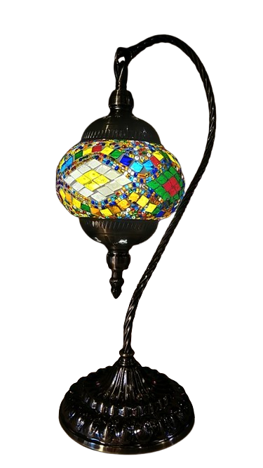 Mosaic Lamp Half Heart #13