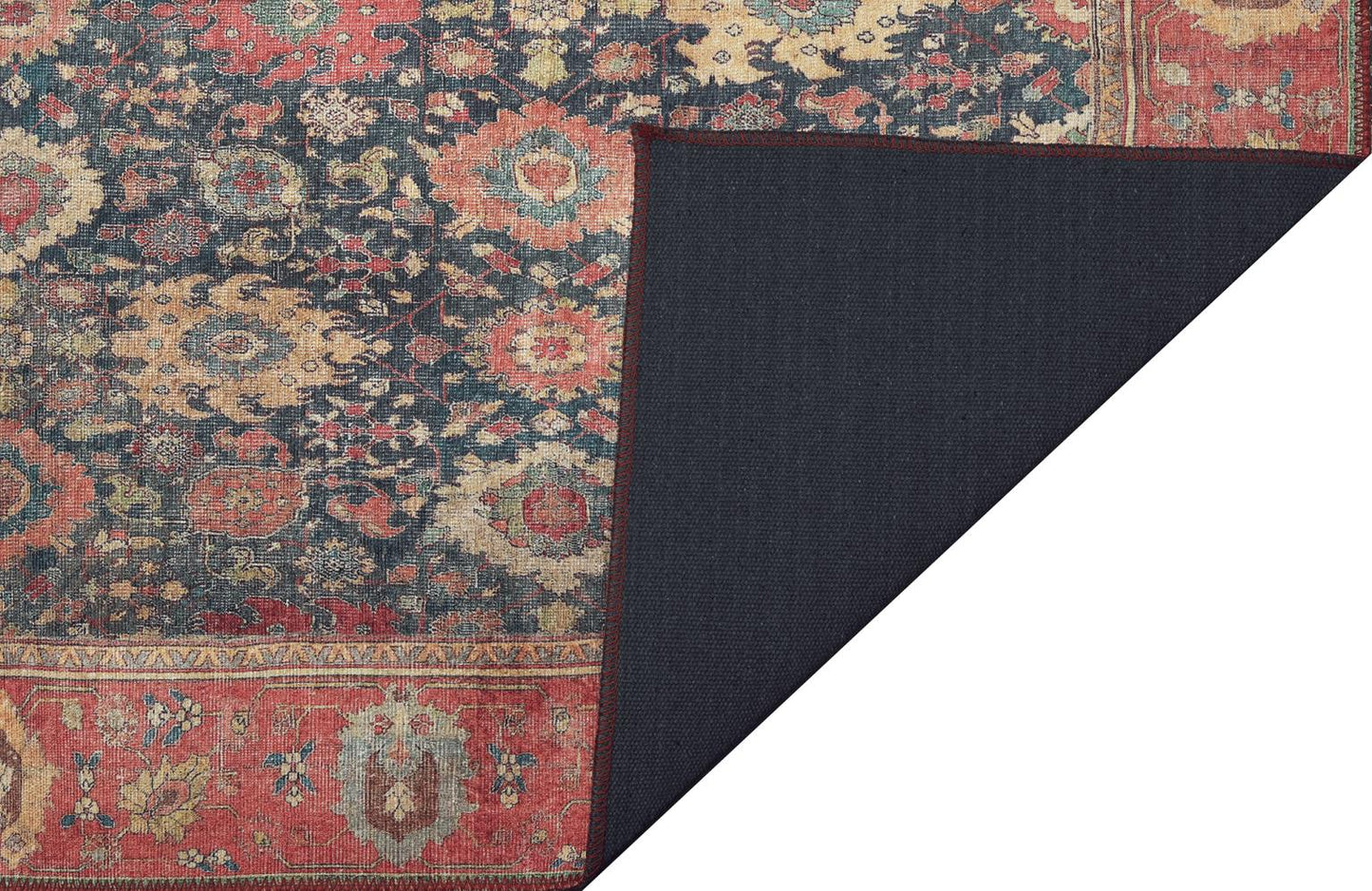 London Luna Navy Washable Rug Runner 2'6" x 7'6"