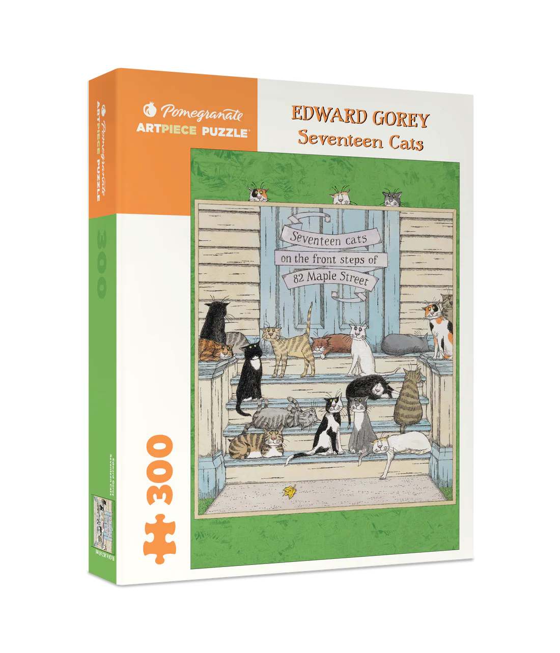 Puzzle 300 Piece - Edward Gorey - Seventeen Cats