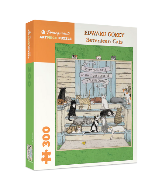 Puzzle 300 Piece - Edward Gorey - Seventeen Cats