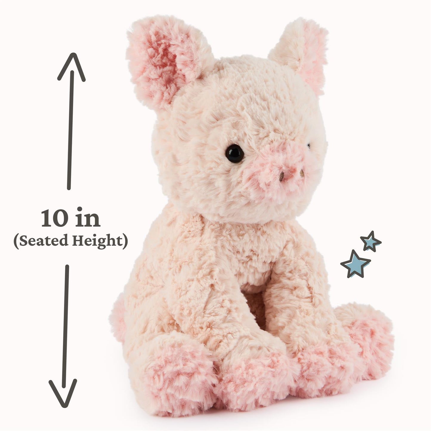 Plush Cozys Pig Peachy Pink 10"