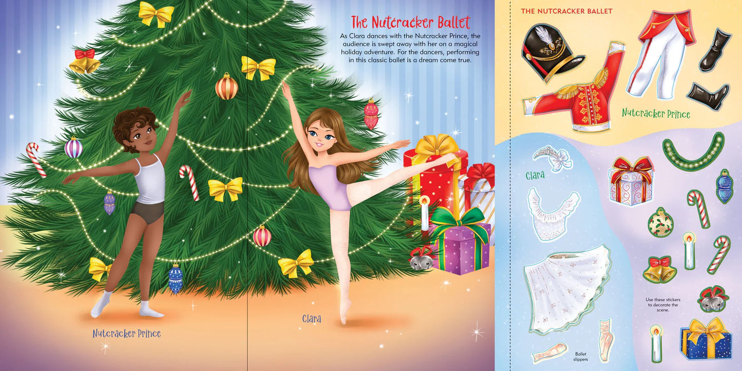Sticker Doll Dress Up Book Christmas