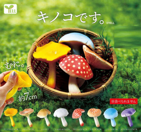 Gashapon Capsule For All Ages Mushrooms (Sold As An Individual Capsule)