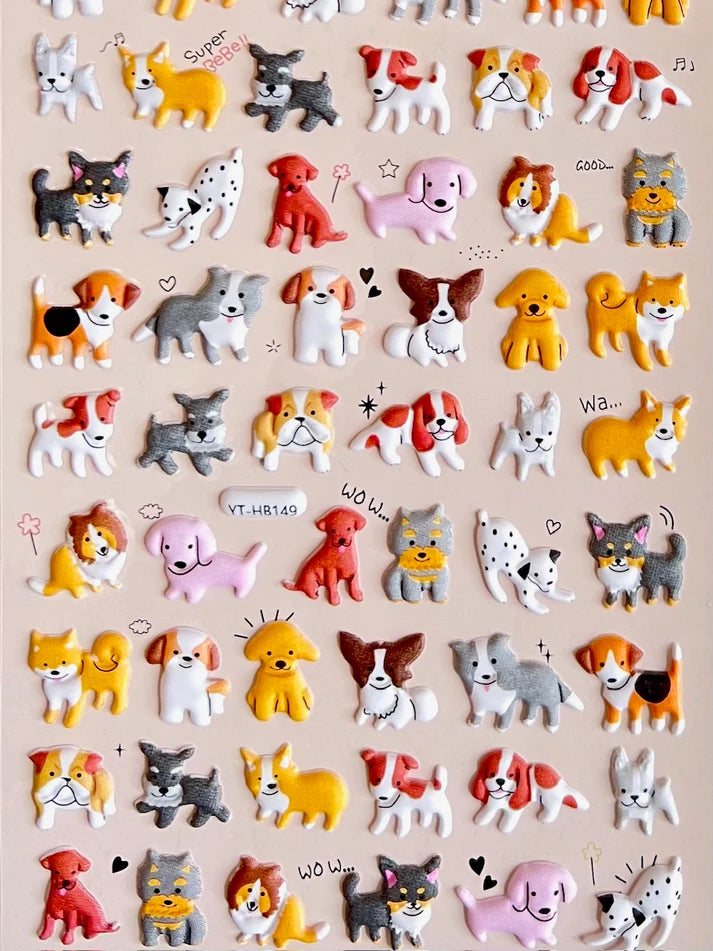 Stickers Puppy Puffy