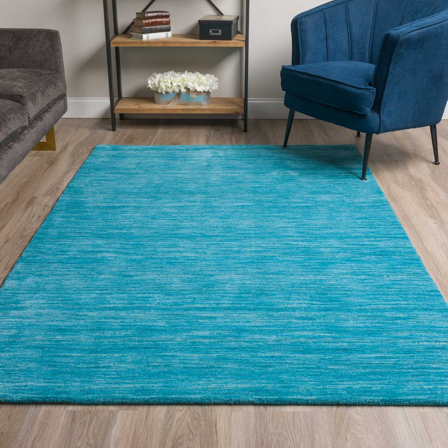 Rafia Rug Cobalt 3' 6"X 5'6"