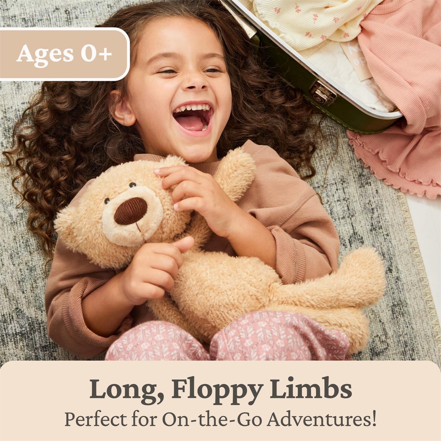 Plush Forever Friends Promise Toothpick Bear Light Brown 15"