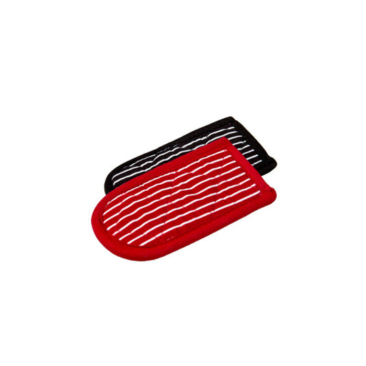 Hot Handle Holder - Set of 2 Fabric 1 Black & White and 1 Red & White Stripe
