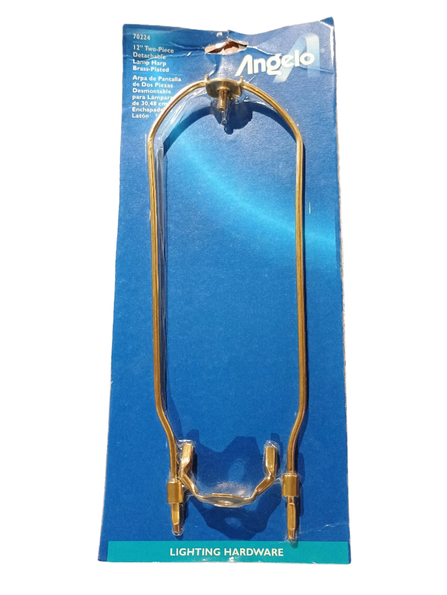 Lamp Harp 12" Brass Plated